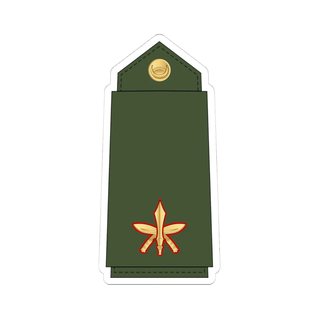 14.Nepalese Army MAJ (Nepal) (Military Rank) STICKER Vinyl Kiss-Cut Decal 4 Inch White - The Sticker Space