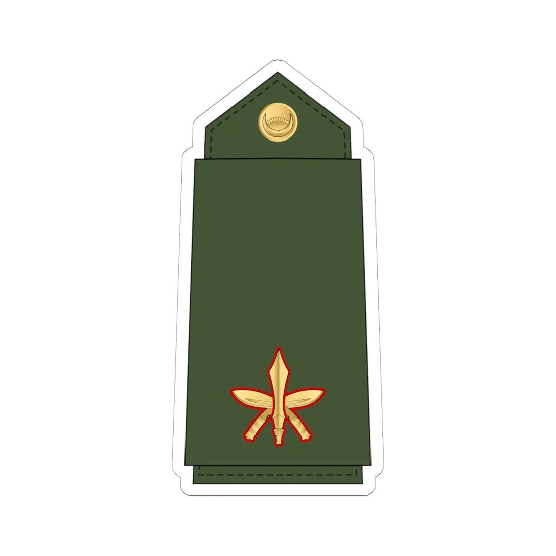14.Nepalese Army MAJ (Nepal) (Military Rank) STICKER Vinyl Kiss-Cut Decal 6 Inch White - The Sticker Space