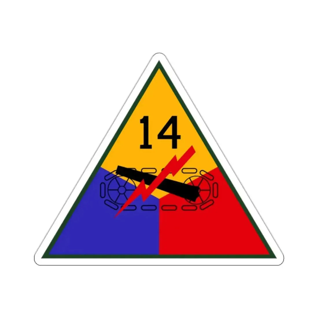 14th Armored Division (U.S. Army) STICKER Vinyl Kiss-Cut Decal - The Sticker Space