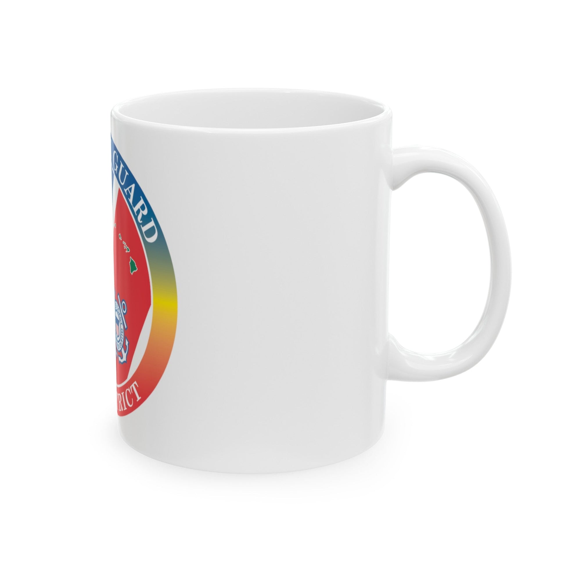 14th CG District (U.S. Coast Guard) White Coffee Mug-The Sticker Space