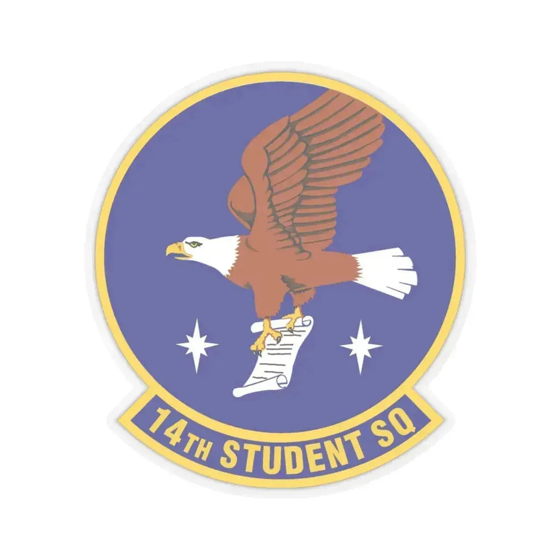 14th Student Squadron (U.S. Air Force) STICKER Vinyl Kiss-Cut Decal 4 Inch Transparent - The Sticker Space