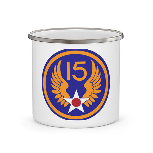 15 Air Force (U.S. Army) 12oz Enamel Mug-12oz-The Sticker Space