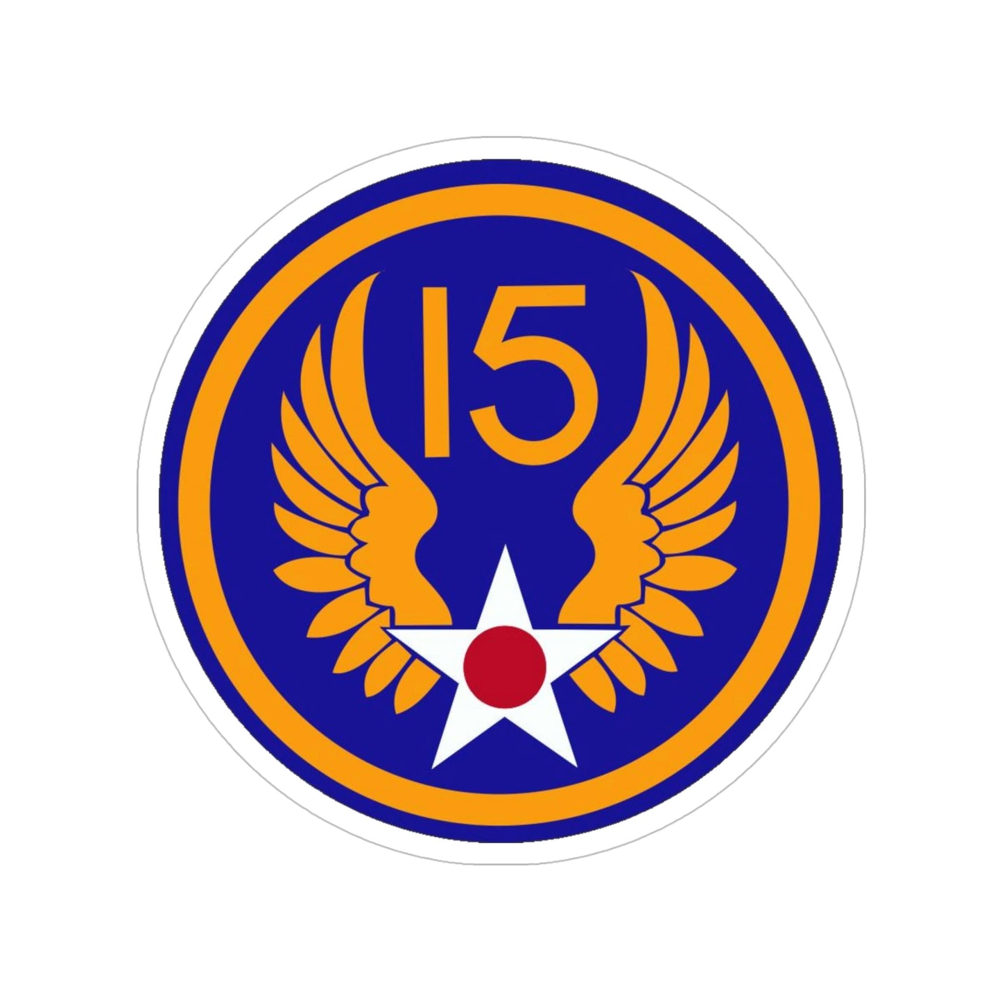 15 Air Force (U.S. Army) Transparent STICKER Die-Cut Vinyl Decal-5 Inch-The Sticker Space