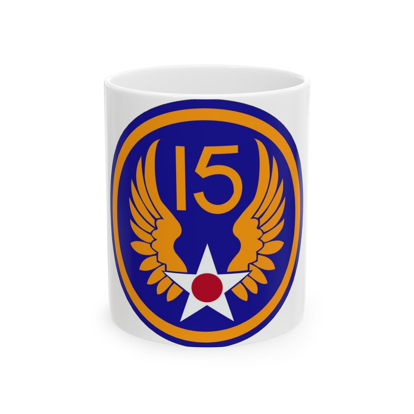 15 Air Force (U.S. Army) White Coffee Mug-11oz-The Sticker Space