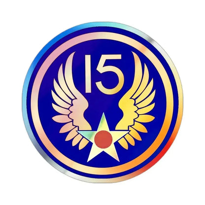 15 Air Force (U.S. Army) Holographic STICKER Die-Cut Vinyl Decal 2 Inch Holographic - The Sticker Space