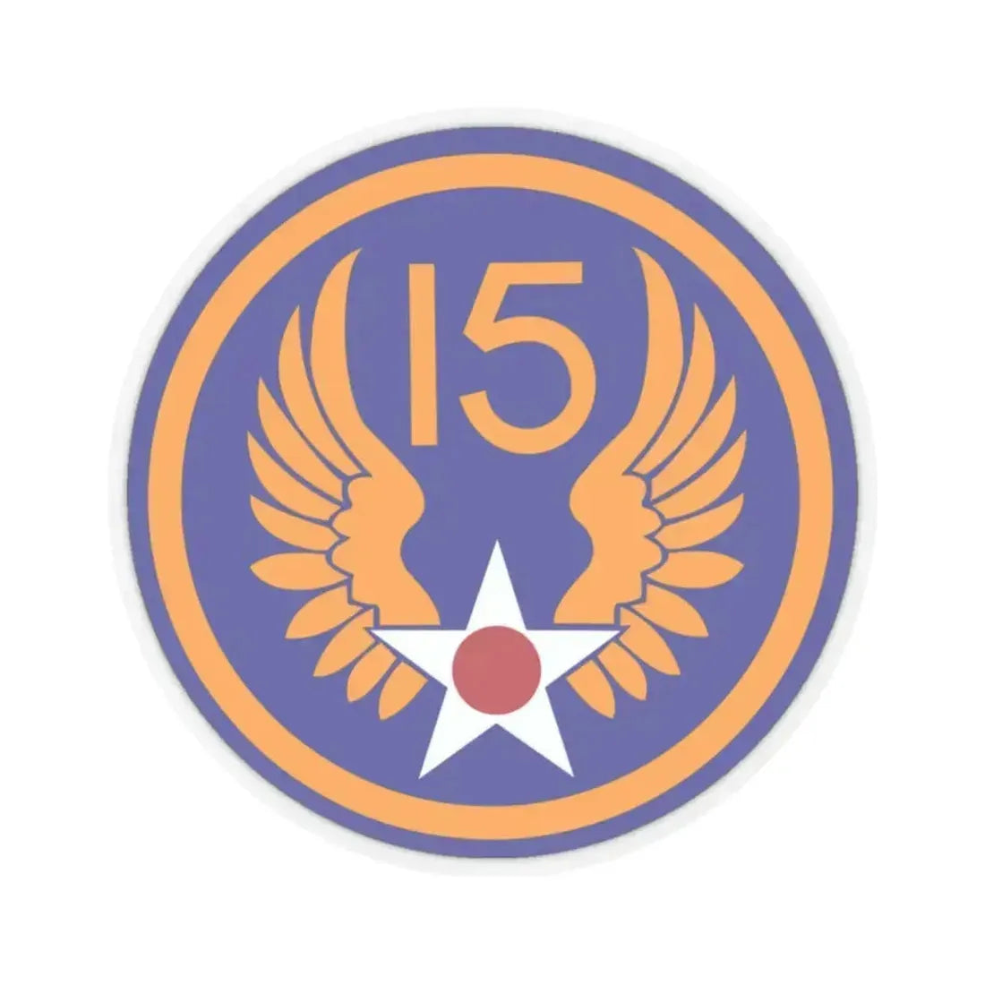 15 Air Force (U.S. Army) STICKER Vinyl Kiss-Cut Decal 2 Inch Transparent - The Sticker Space