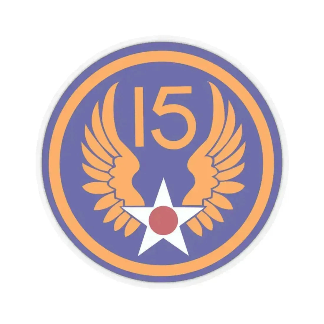 15 Air Force (U.S. Army) STICKER Vinyl Kiss-Cut Decal 4 Inch Transparent - The Sticker Space