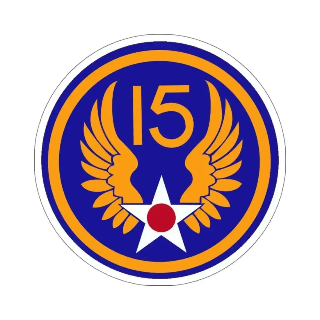 15 Air Force (U.S. Army) STICKER Vinyl Kiss-Cut Decal 4 Inch White - The Sticker Space
