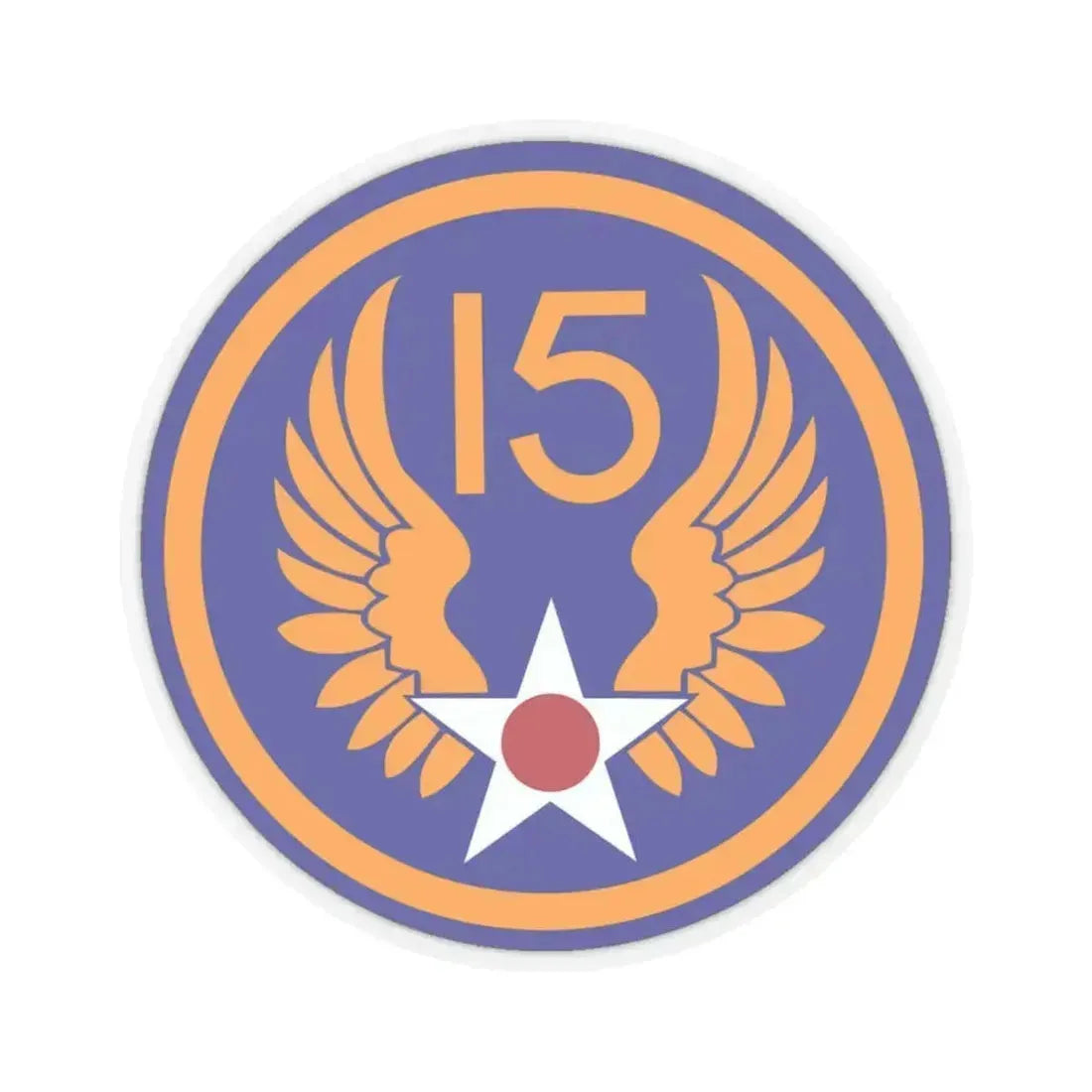 15 Air Force (U.S. Army) STICKER Vinyl Kiss-Cut Decal 6 Inch Transparent - The Sticker Space
