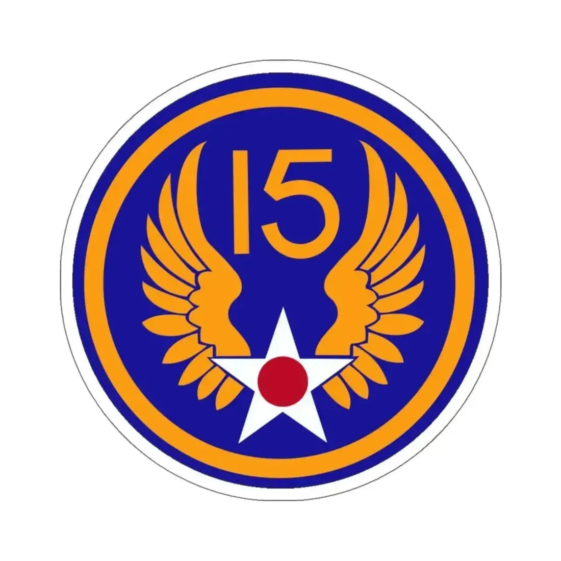 15 Air Force (U.S. Army) STICKER Vinyl Kiss-Cut Decal 6 Inch White - The Sticker Space