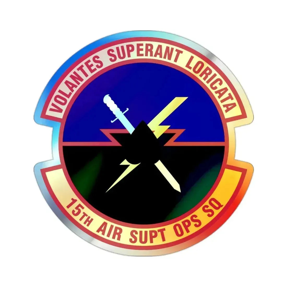 15 Air Support Operations Squadron ACC (U.S. Air Force) Holographic STICKER Die-Cut Vinyl Decal - The Sticker Space
