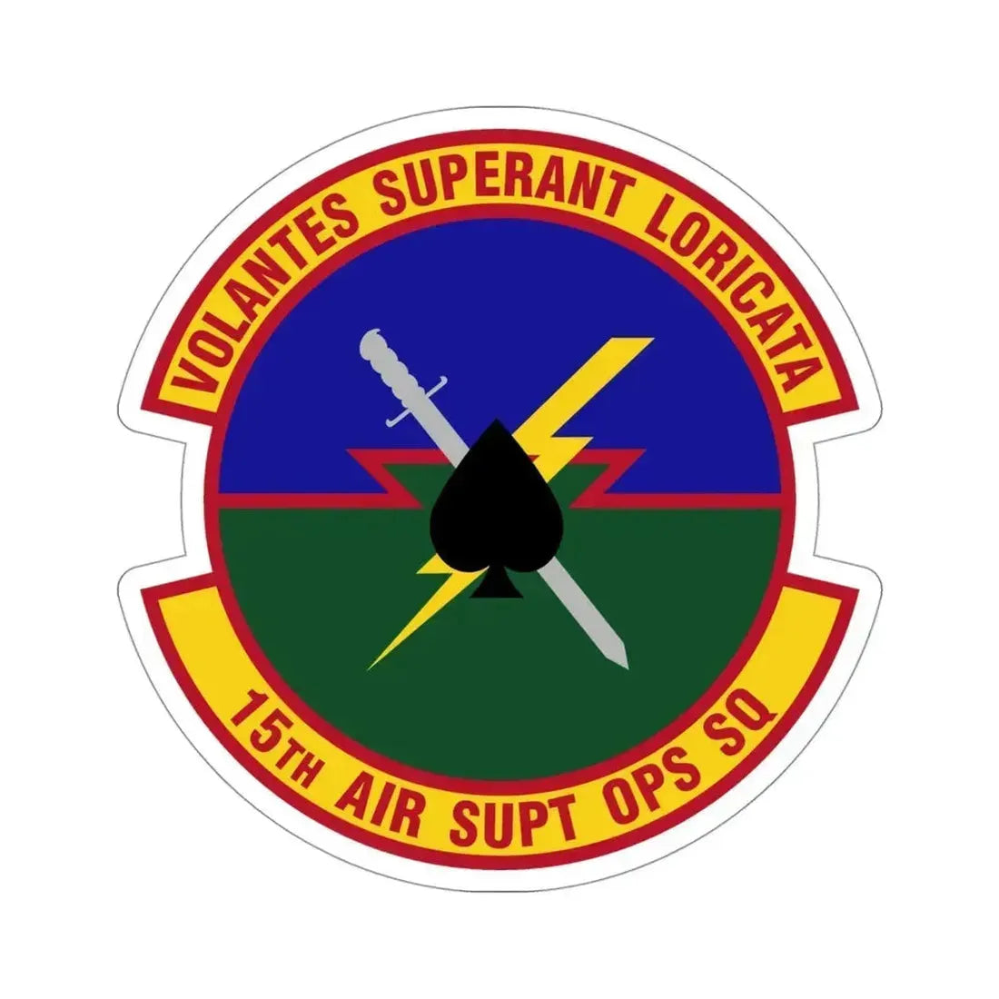 15 Air Support Operations Squadron ACC (U.S. Air Force) STICKER Vinyl Die-Cut Decal 4 Inch - The Sticker Space
