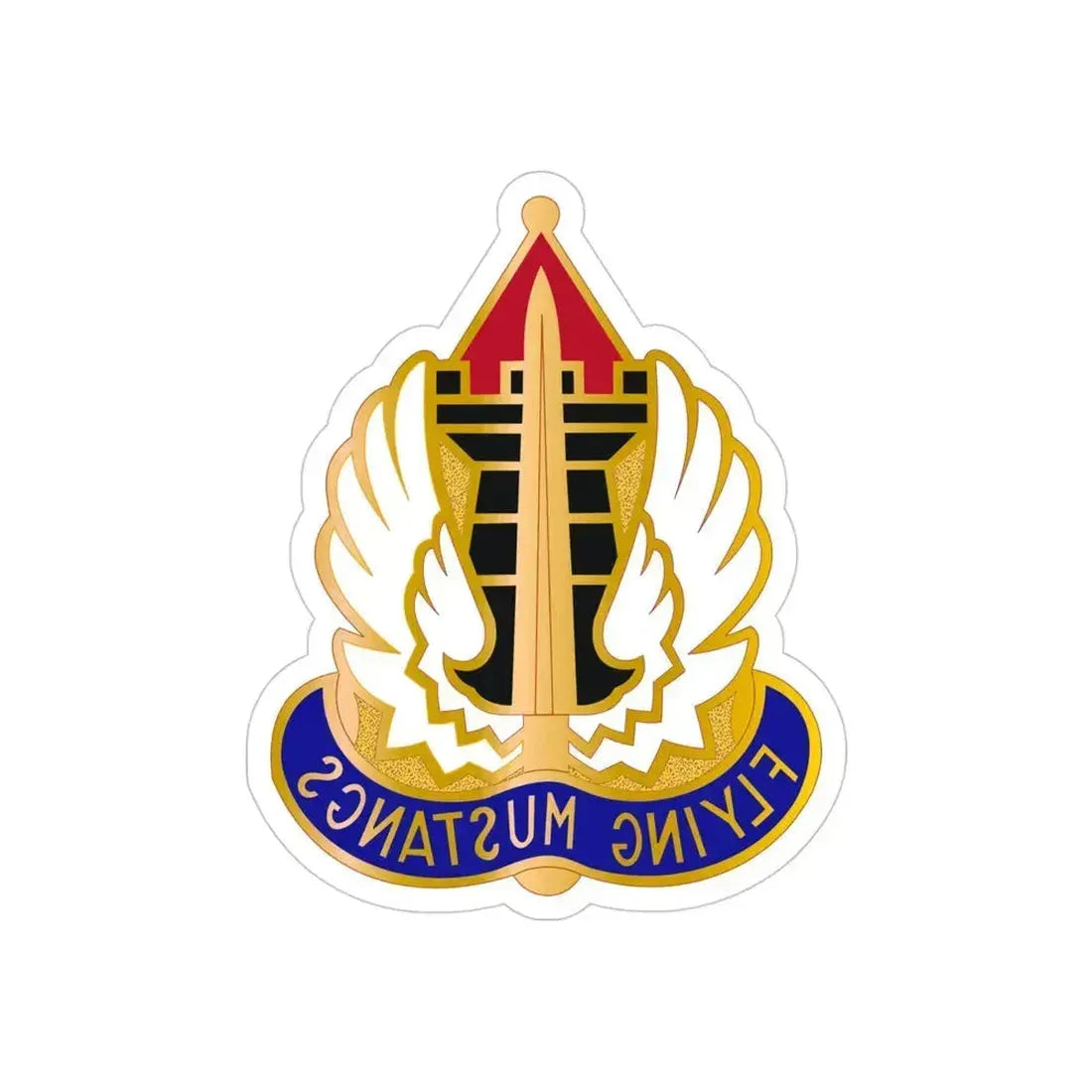15 Aviation Group (U.S. Army) REVERSE PRINT Transparent Die-Cut STICKER 4 Inch Die-Cut Transparent - The Sticker Space