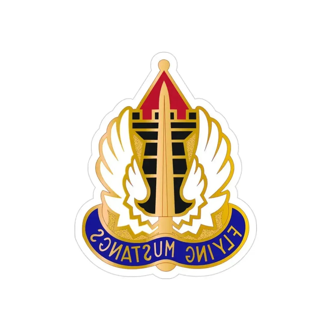 15 Aviation Group (U.S. Army) REVERSE PRINT Transparent Die-Cut STICKER - The Sticker Space