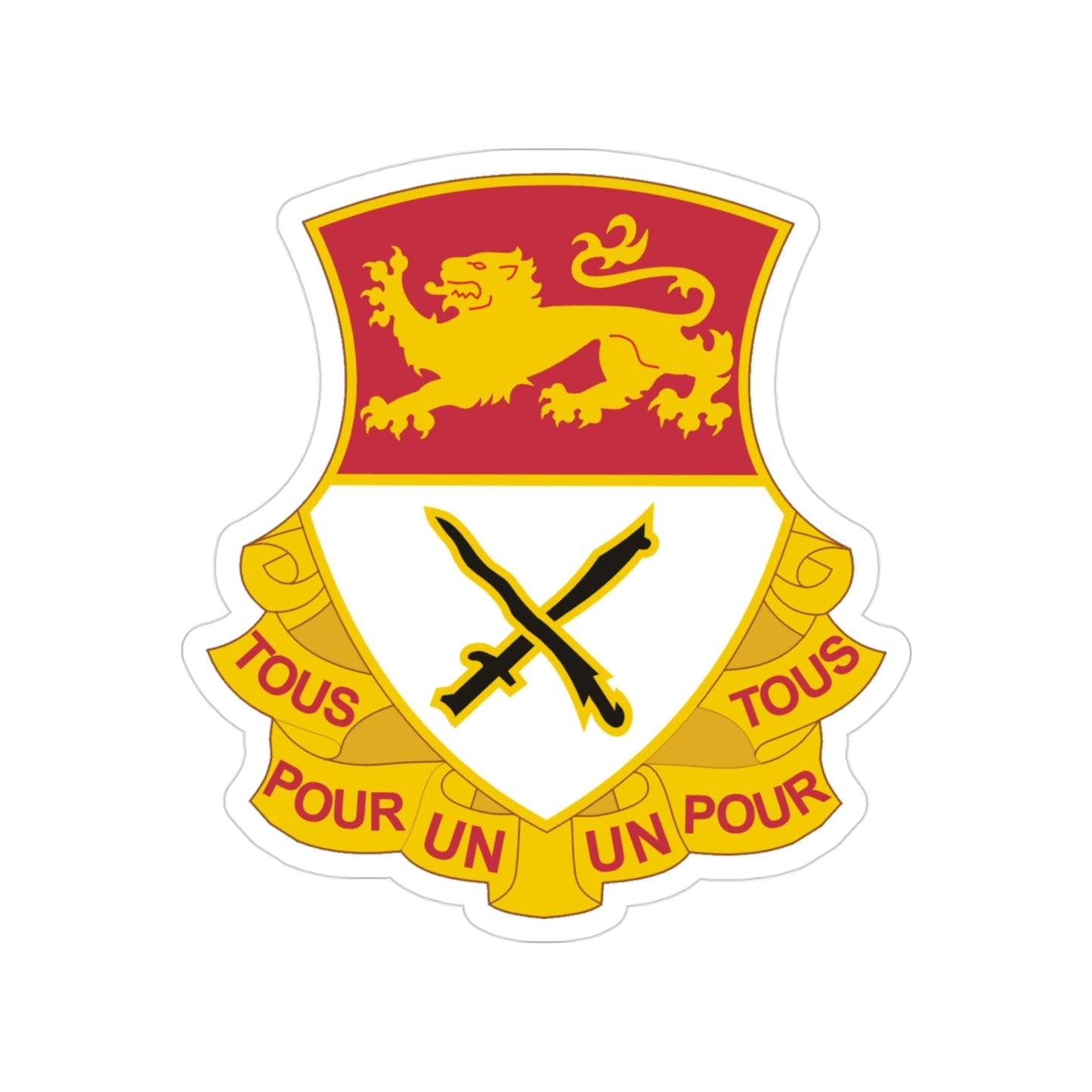 15 Cavalry Regiment (U.S. Army) Transparent STICKER Die-Cut Vinyl Decal-3 Inch-The Sticker Space