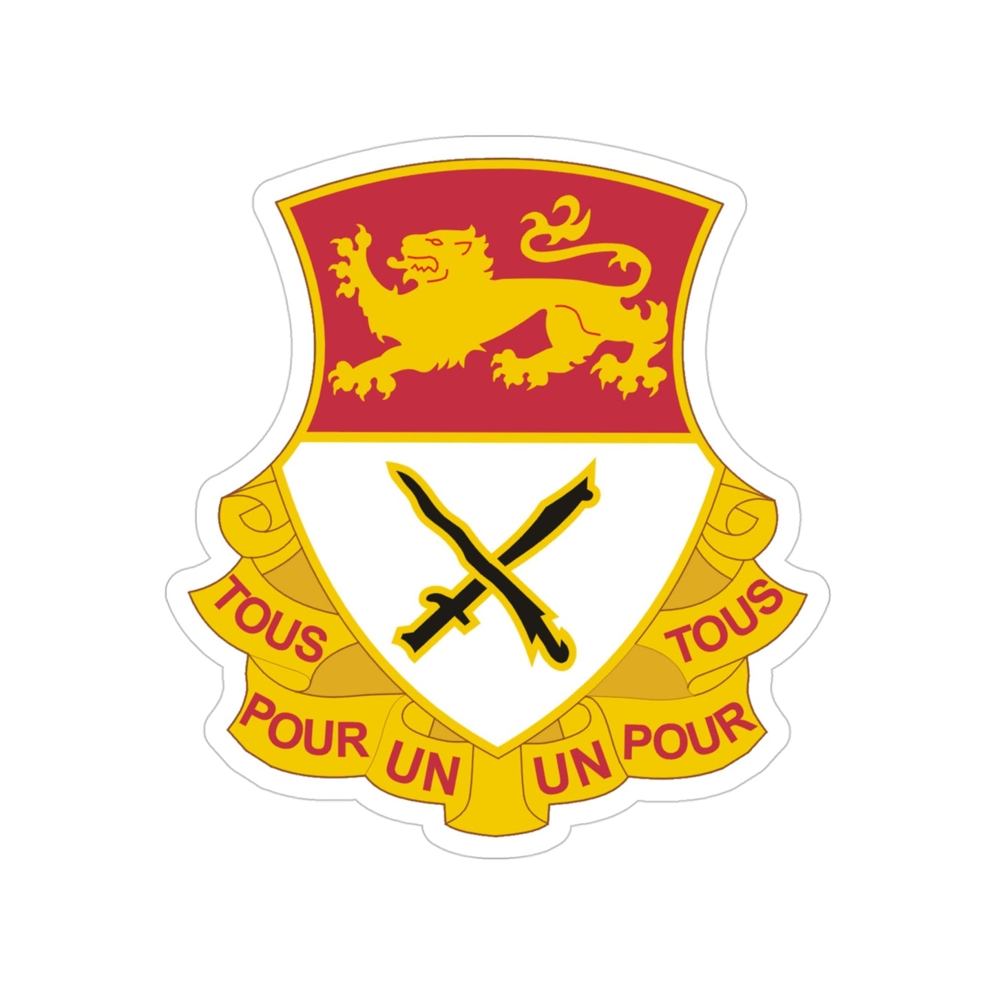 15 Cavalry Regiment (U.S. Army) Transparent STICKER Die-Cut Vinyl Decal-4 Inch-The Sticker Space