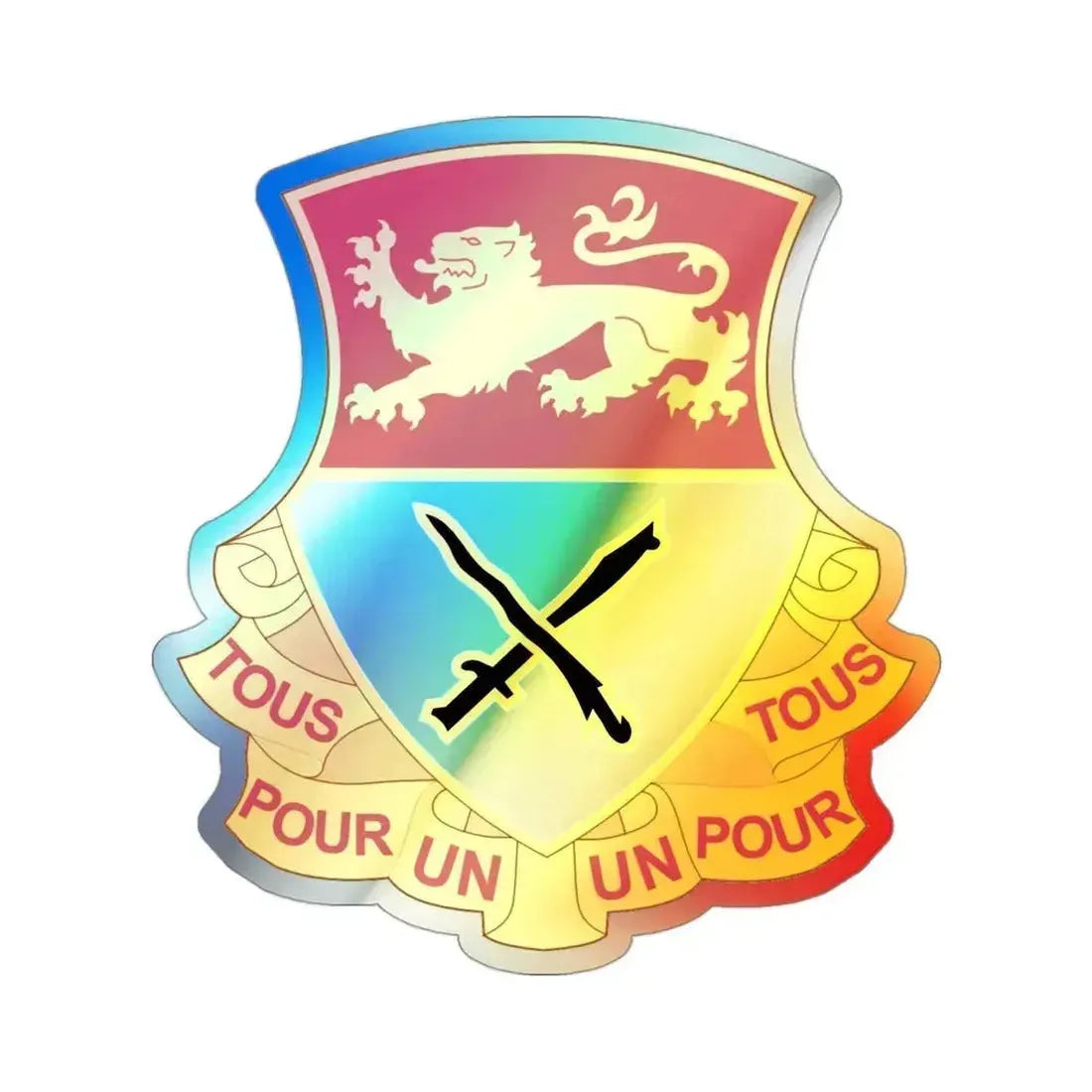 15 Cavalry Regiment (U.S. Army) Holographic STICKER Die-Cut Vinyl Decal 3 Inch Holographic - The Sticker Space