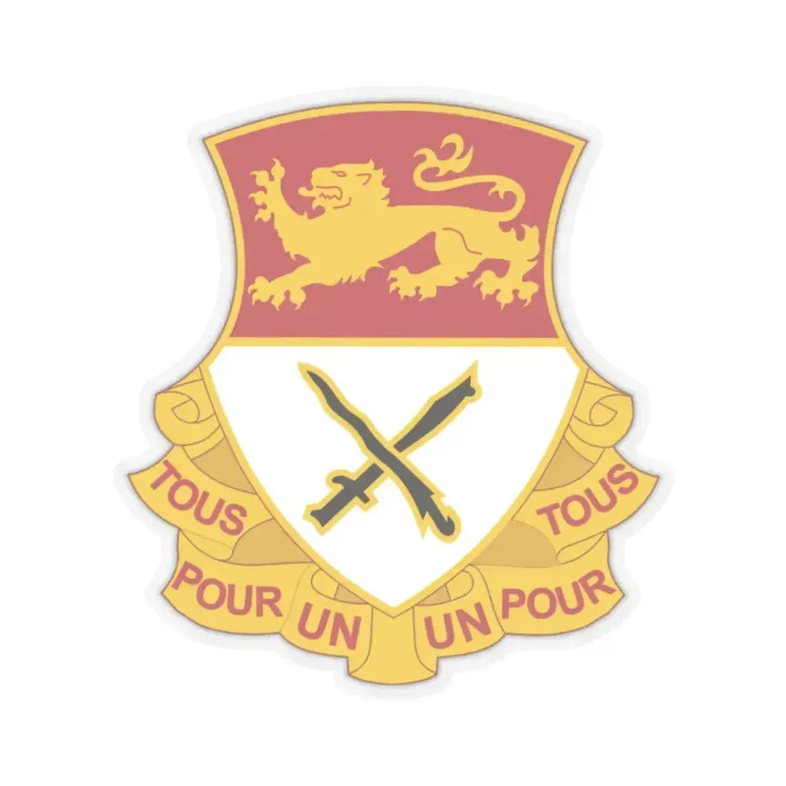 15 Cavalry Regiment (U.S. Army) STICKER Vinyl Kiss-Cut Decal 2 Inch Transparent - The Sticker Space