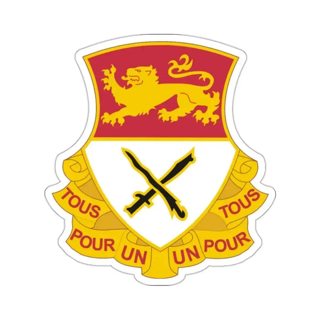 15 Cavalry Regiment (U.S. Army) STICKER Vinyl Kiss-Cut Decal 2 Inch White - The Sticker Space