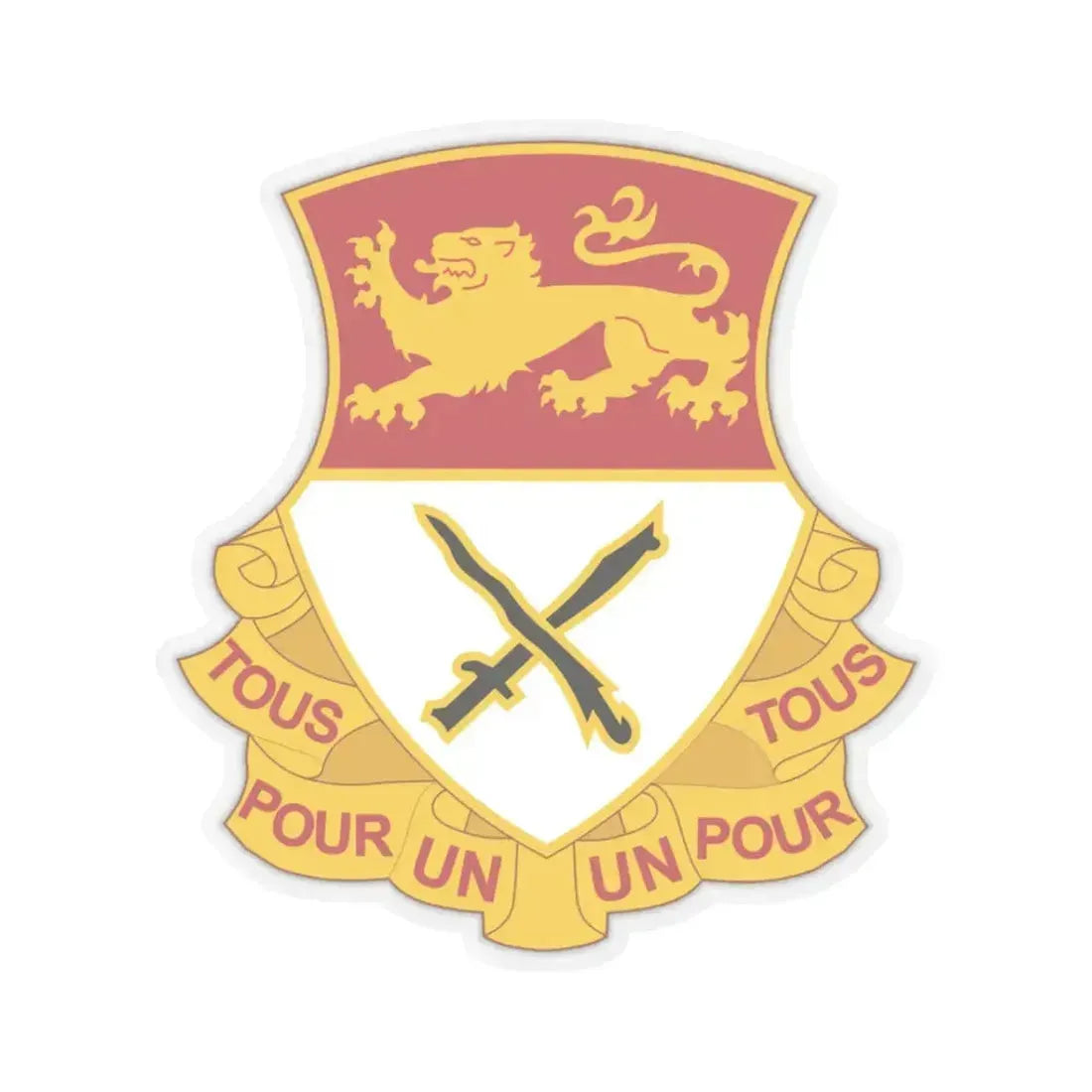 15 Cavalry Regiment (U.S. Army) STICKER Vinyl Kiss-Cut Decal 3 Inch Transparent - The Sticker Space