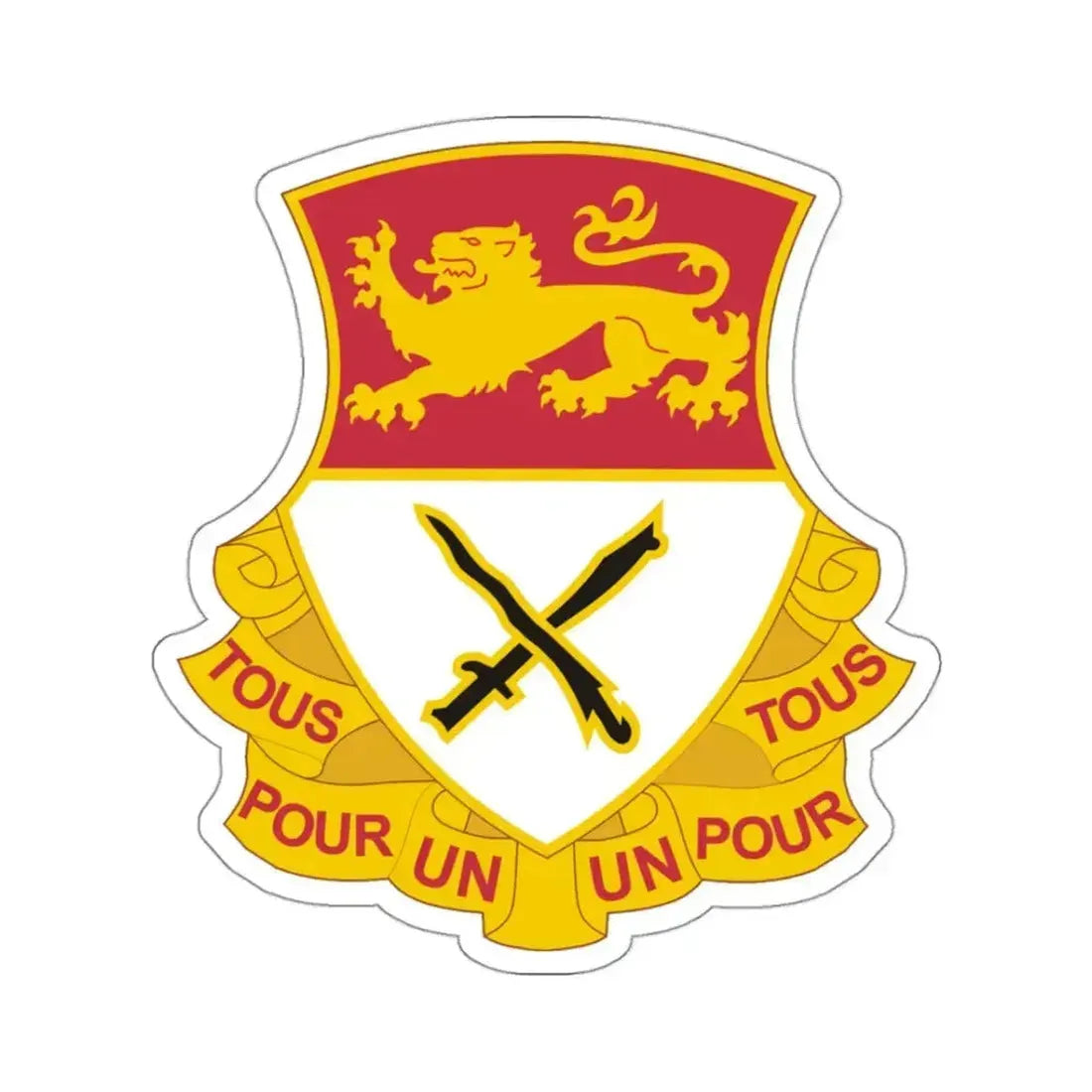 15 Cavalry Regiment (U.S. Army) STICKER Vinyl Kiss-Cut Decal 3 Inch White - The Sticker Space