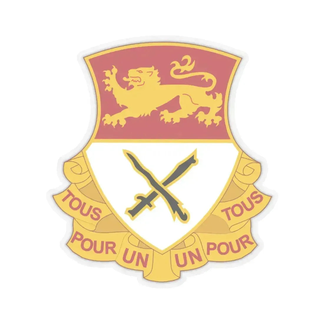 15 Cavalry Regiment (U.S. Army) STICKER Vinyl Kiss-Cut Decal 4 Inch Transparent - The Sticker Space