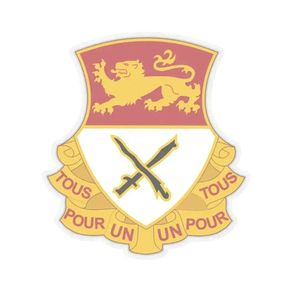 15 Cavalry Regiment (U.S. Army) STICKER Vinyl Kiss-Cut Decal 4 Inch Transparent - The Sticker Space