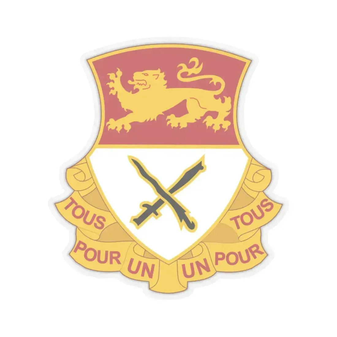 15 Cavalry Regiment (U.S. Army) STICKER Vinyl Kiss-Cut Decal 6 Inch Transparent - The Sticker Space