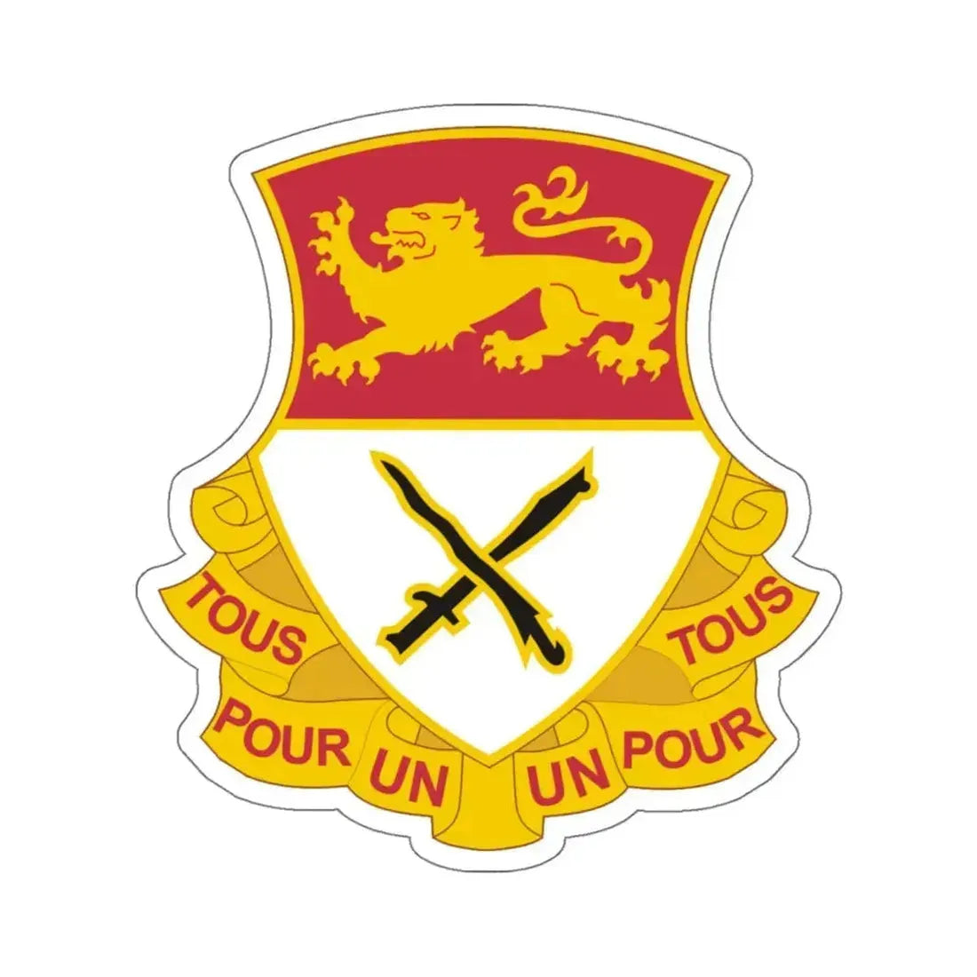 15 Cavalry Regiment (U.S. Army) STICKER Vinyl Kiss-Cut Decal 6 Inch White - The Sticker Space
