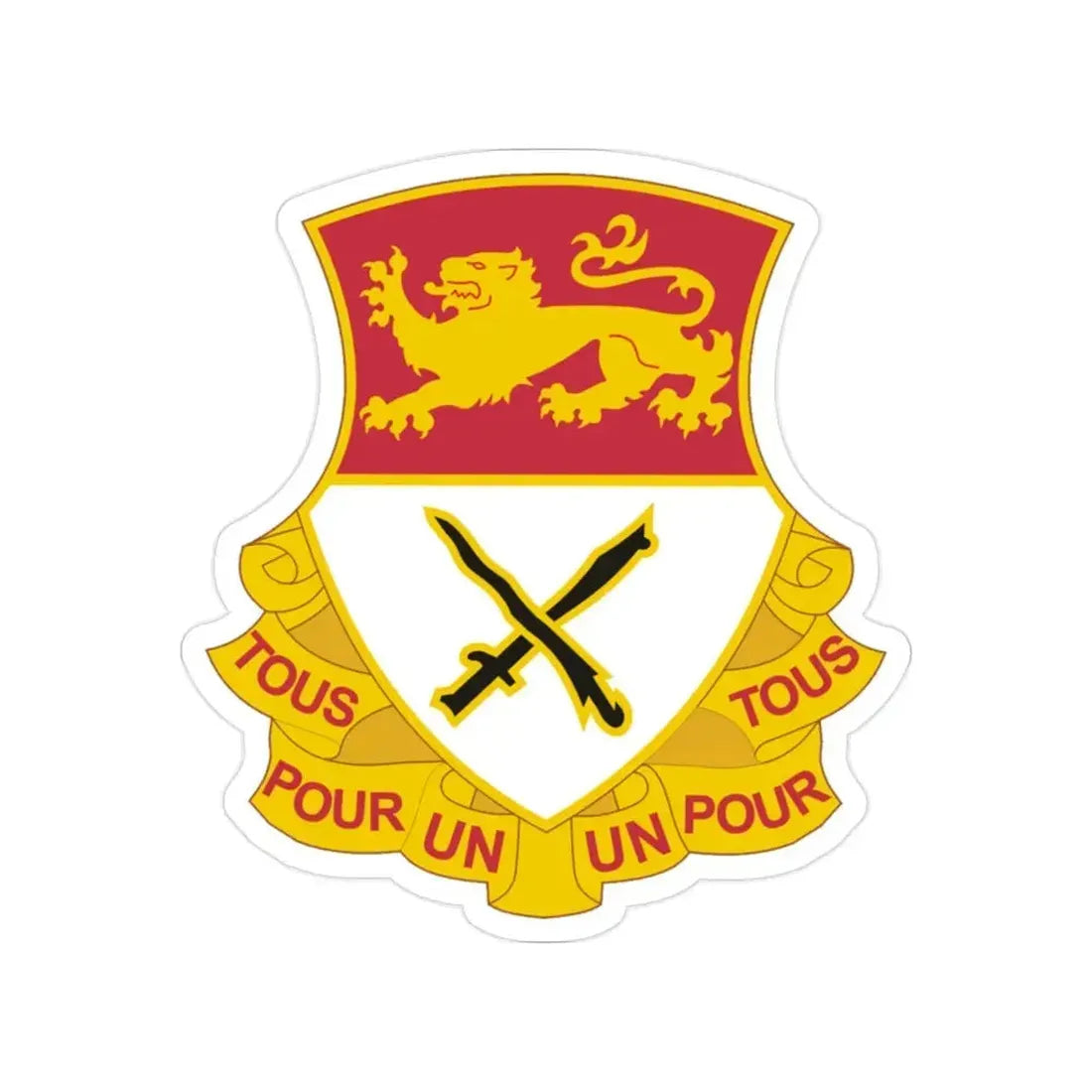 15 Cavalry Regiment (U.S. Army) Transparent STICKER Die-Cut Vinyl Decal 2 Inch - The Sticker Space