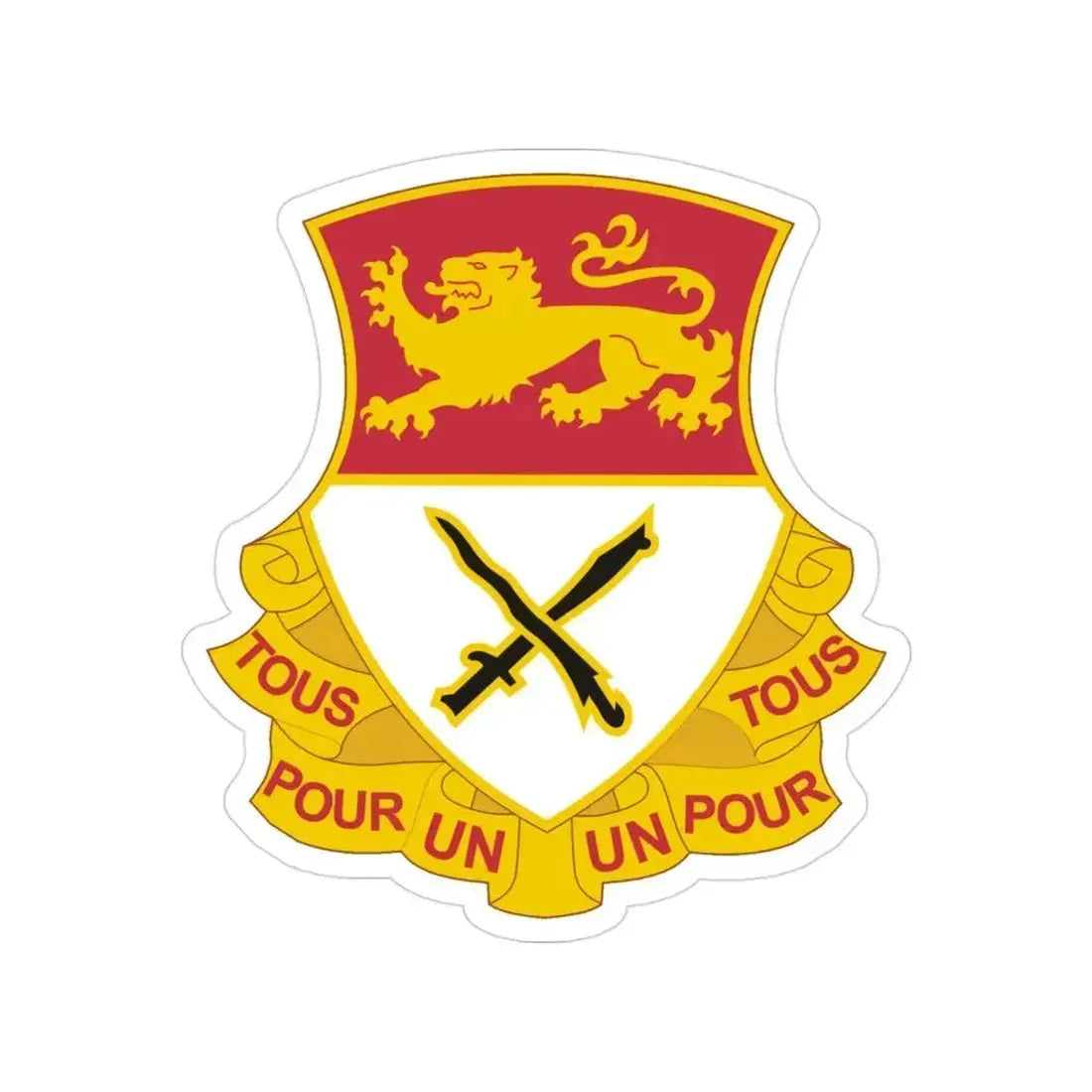 15 Cavalry Regiment (U.S. Army) Transparent STICKER Die-Cut Vinyl Decal 3 Inch - The Sticker Space