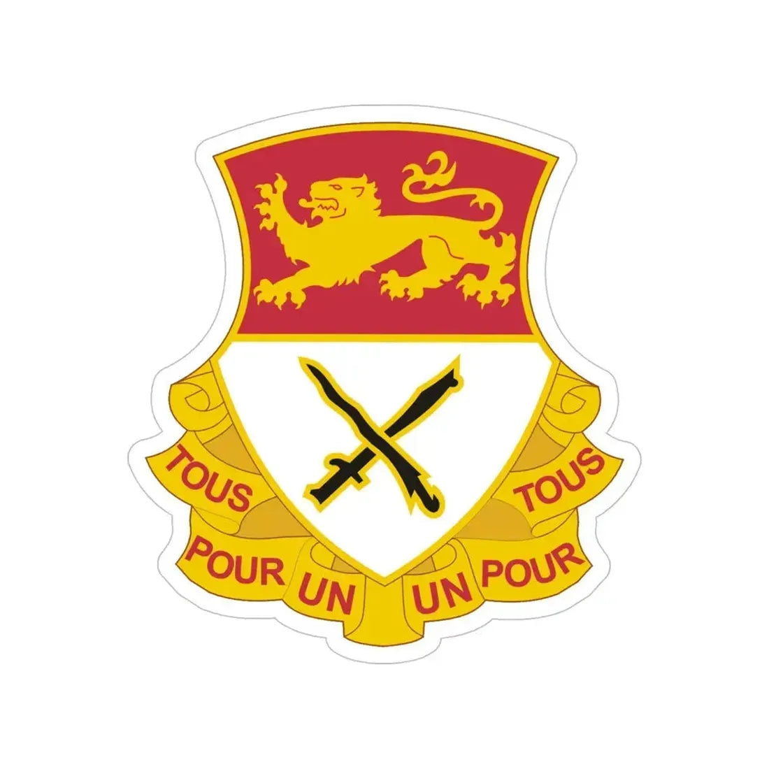 15 Cavalry Regiment (U.S. Army) Transparent STICKER Die-Cut Vinyl Decal 5 Inch - The Sticker Space