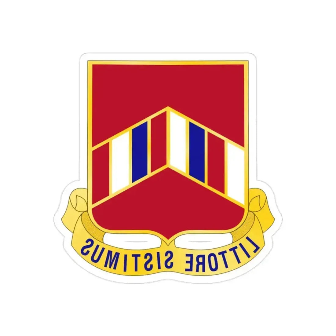 15 Coast Artillery Regiment (U.S. Army) REVERSE PRINT Transparent Die-Cut STICKER 2 Inch Die-Cut Transparent - The Sticker Space