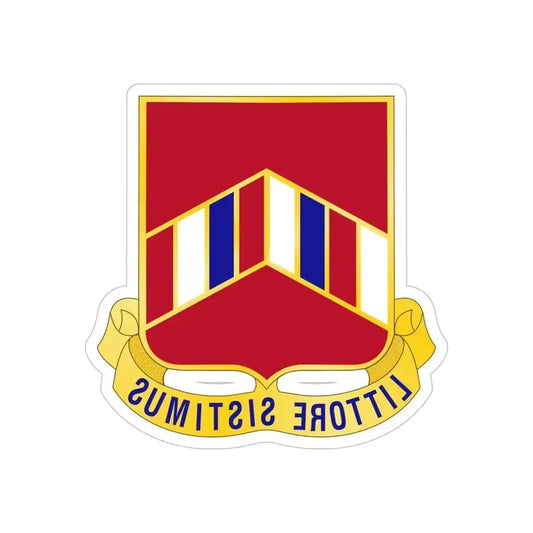 15 Coast Artillery Regiment (U.S. Army) REVERSE PRINT Transparent Die-Cut STICKER 6 Inch Die-Cut Transparent - The Sticker Space