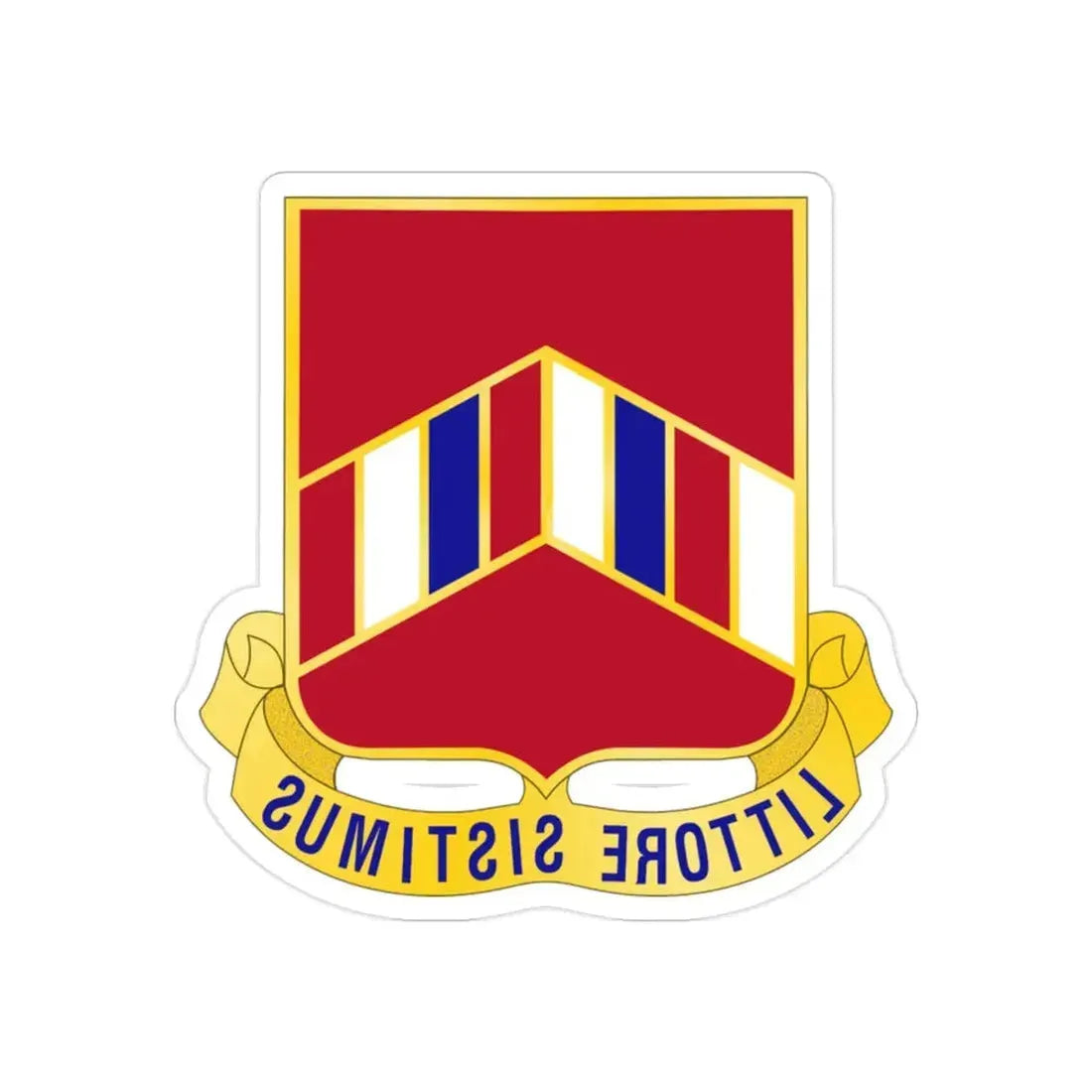 15 Coast Artillery Regiment (U.S. Army) REVERSE PRINT Transparent Die-Cut STICKER - The Sticker Space