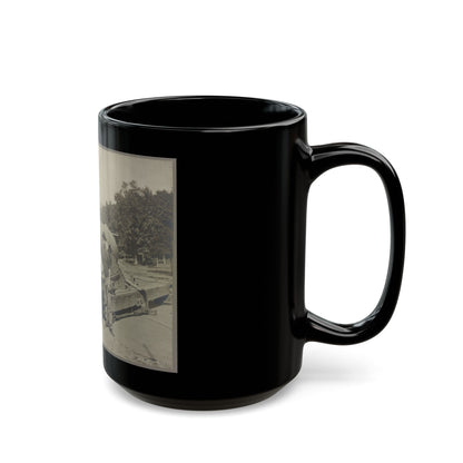 15 In. Gun Near Wash., D.C. Aug. 1865 (U.S. Civil War) Black Coffee Mug