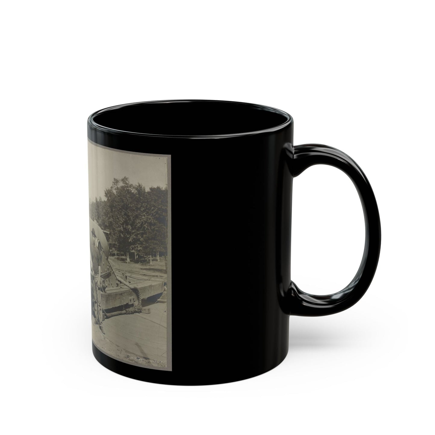 15 In. Gun Near Wash., D.C. Aug. 1865 (U.S. Civil War) Black Coffee Mug