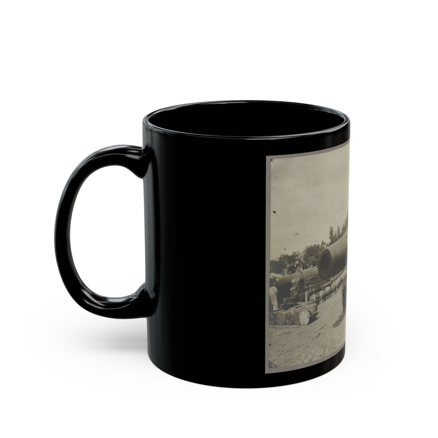 15 In. Gun Near Wash., D.C. Aug. 1865 (U.S. Civil War) Black Coffee Mug