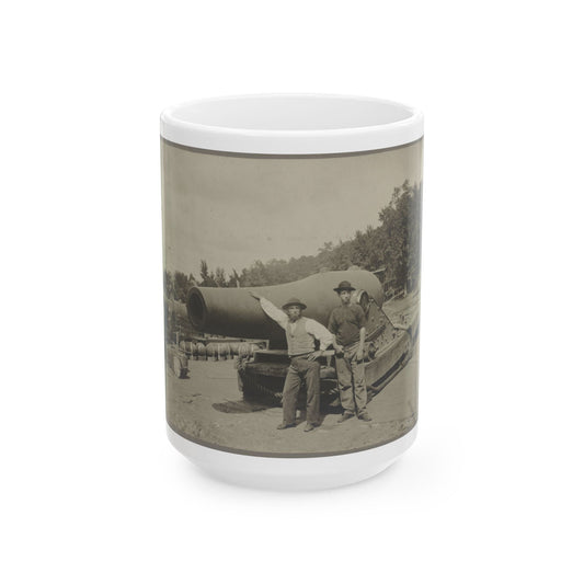 15 In. Gun Near Wash., D.C. Aug. 1865 (U.S. Civil War) White Coffee Mug-15oz-The Sticker Space