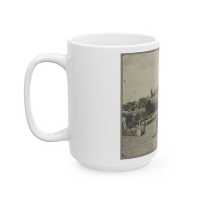 15 In. Gun Near Wash., D.C. Aug. 1865 (U.S. Civil War) White Coffee Mug-The Sticker Space