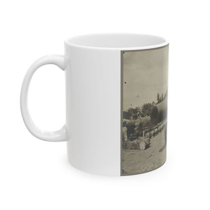 15 In. Gun Near Wash., D.C. Aug. 1865 (U.S. Civil War) White Coffee Mug-The Sticker Space