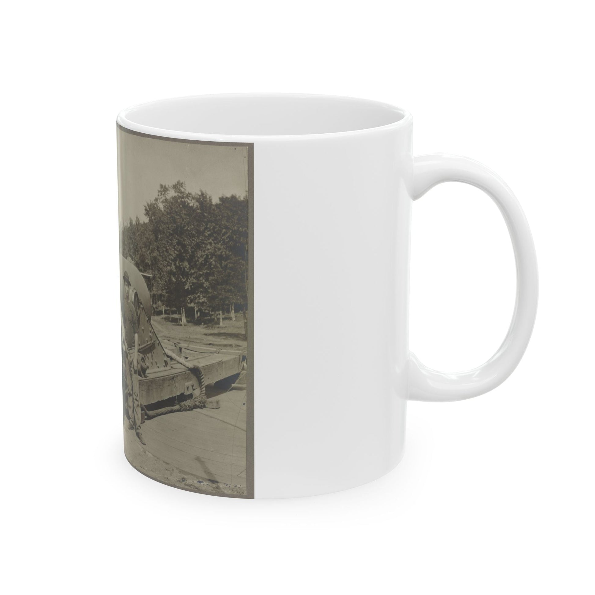 15 In. Gun Near Wash., D.C. Aug. 1865 (U.S. Civil War) White Coffee Mug-The Sticker Space