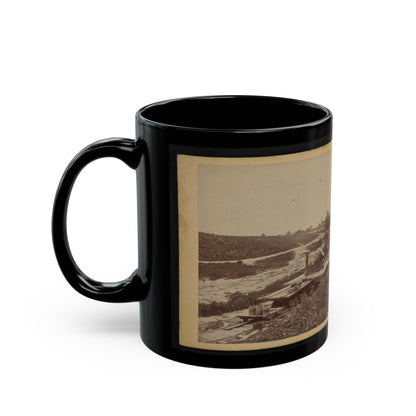 15-Inch (I.E. 13-Inch) Mortar,  Dictator  In The Works In Front Of Petersburg, Va. View From The North, September 1, 1864 (U.S. Civil War) Black Coffee Mug