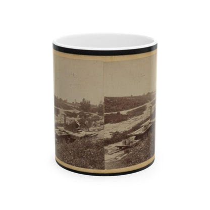 15-Inch (I.E. 13-Inch) Mortar,  Dictator  In The Works In Front Of Petersburg, Va. View From The North, September 1, 1864 (U.S. Civil War) White Coffee Mug