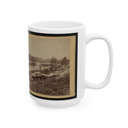 15-Inch (I.E. 13-Inch) Mortar,  Dictator  In The Works In Front Of Petersburg, Va. View From The North, September 1, 1864 (U.S. Civil War) White Coffee Mug