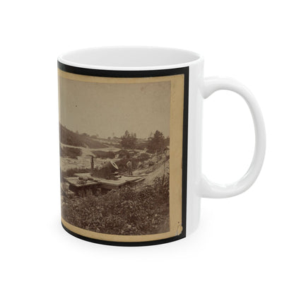 15-Inch (I.E. 13-Inch) Mortar,  Dictator  In The Works In Front Of Petersburg, Va. View From The North, September 1, 1864 (U.S. Civil War) White Coffee Mug