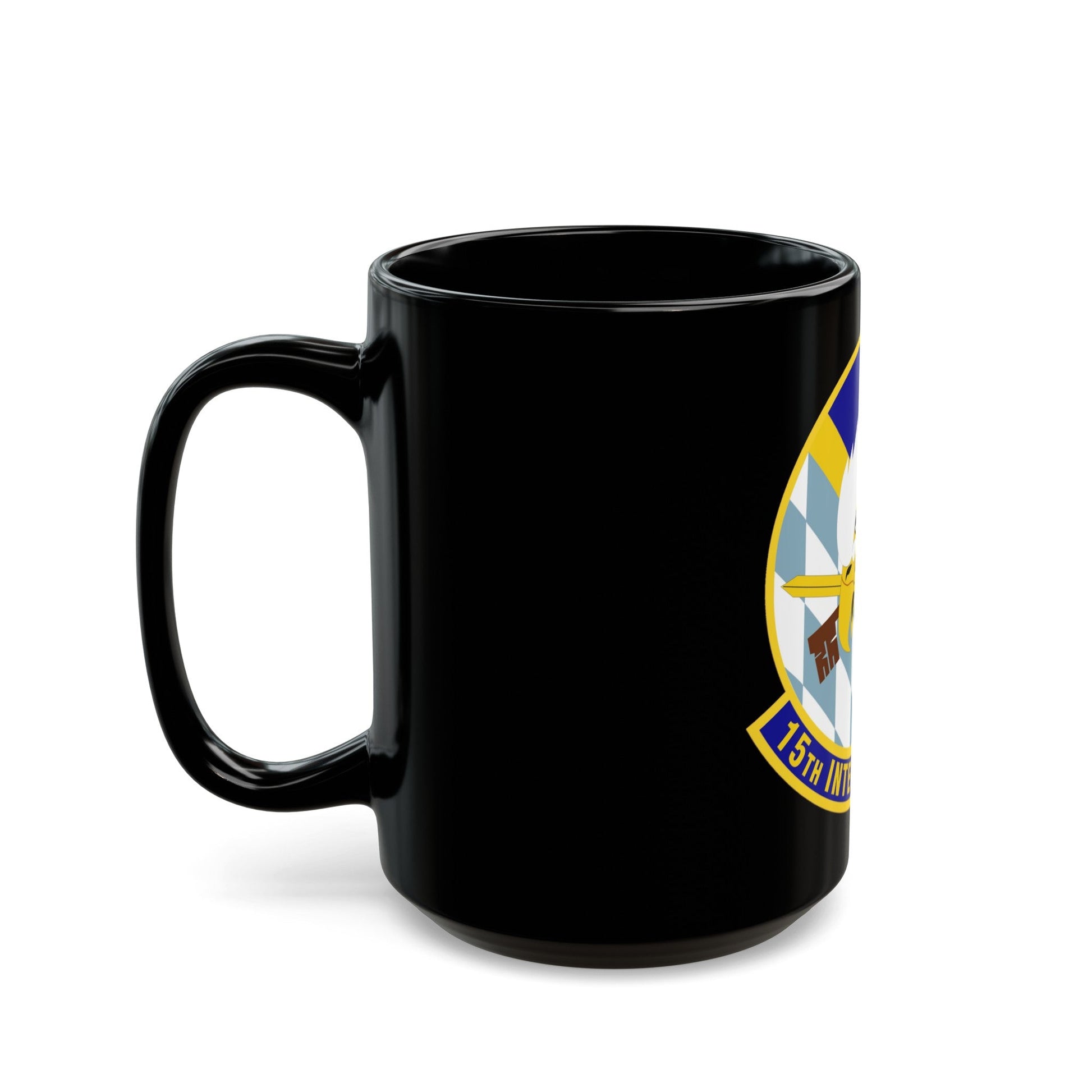 15 Intelligence Squadron ACC (U.S. Air Force) Black Coffee Mug-The Sticker Space