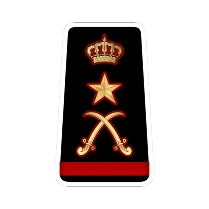 15. KNF LG (Kuwait) (Military Rank) STICKER Vinyl Kiss-Cut Decal 3 Inch White - The Sticker Space