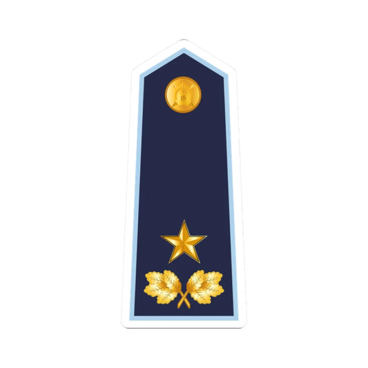 15 LVAF BG (Latvia) (Military Rank) STICKER Vinyl Kiss-Cut Decal 2 Inch White - The Sticker Space