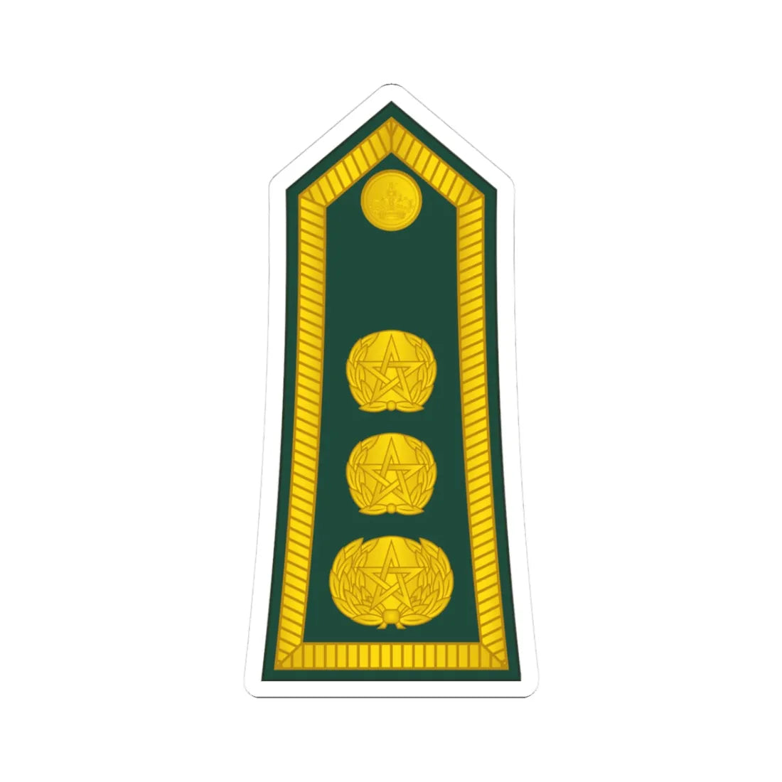 15 Moroccan Army COL (Morocco) (Military Rank) STICKER Vinyl Kiss-Cut Decal 3 Inch White - The Sticker Space